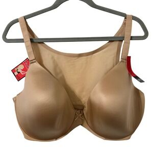 SPANX Bra La Mode Bra 44D Beige Smoothing Power Mesh‎ Back Smoothing